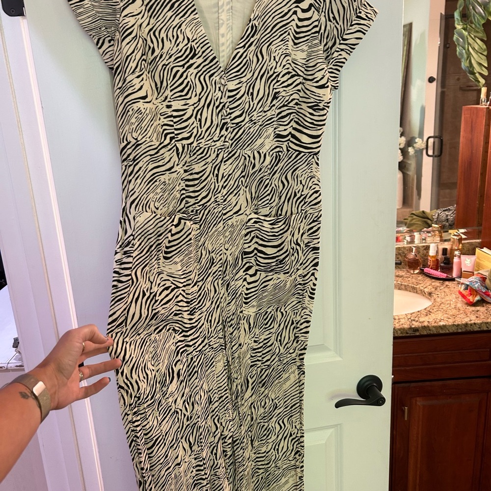 Anthropologie Capulet Zebra Print Women's Dress